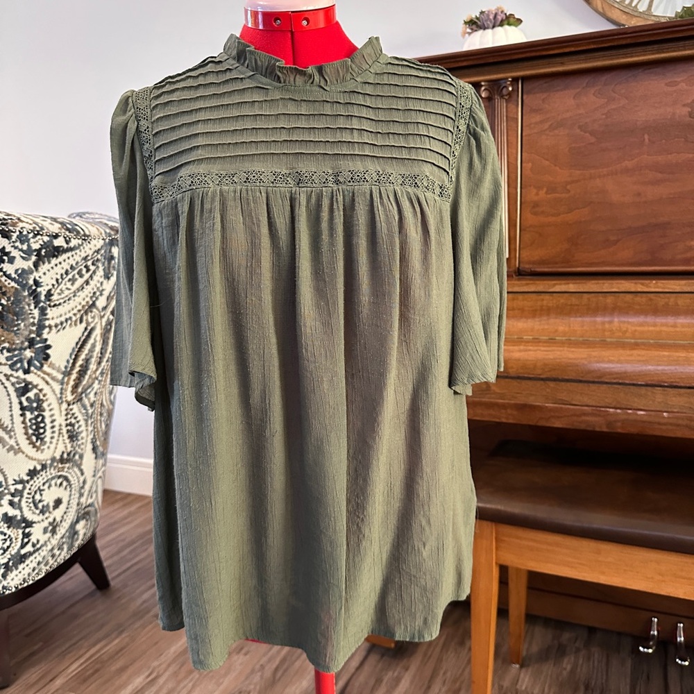 Nanette Lepore Sage Green Blouse